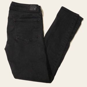 American eagle black jeggings